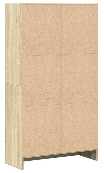 Sonoma tölgy színű szerelt fa könyvespolc 60 x 24 x 109 cm