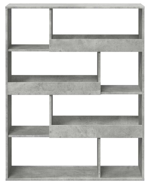 Betonszürke szerelt fa térelválasztó 100 x 33 x 125,5 cm