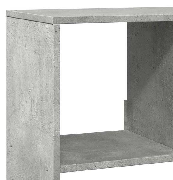Betonszürke szerelt fa térelválasztó 100 x 33 x 125,5 cm