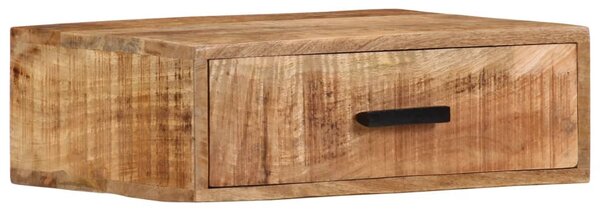 Tömör mangófa falra szerelhető éjjeliszekrény 40x30x13,5 cm