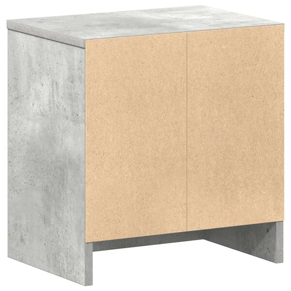 2 db betonszürke éjjeliszekrény fiókkal 39x28x41 cm