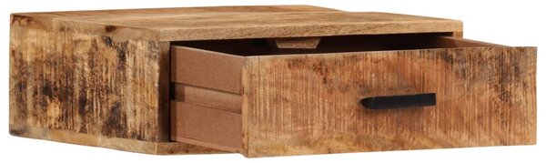 Tömör mangófa falra szerelhető éjjeliszekrény 40x30x13,5 cm