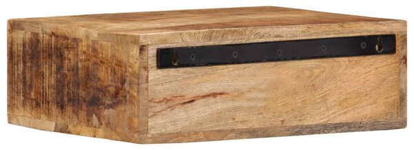 Tömör mangófa falra szerelhető éjjeliszekrény 40x30x13,5 cm