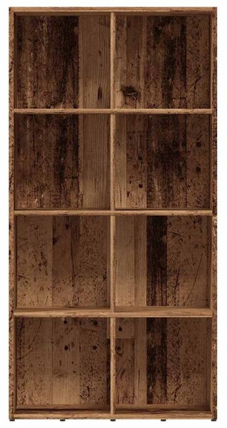 Könyves szekrény Régi fa 66x30x130 cm Gépelt fa