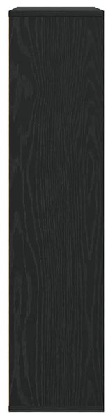 Könyvespolc fekete tölgy 89x24x101,5 cm Gépesített fa