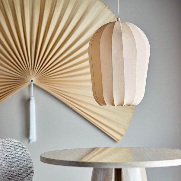 Függőlámpa Bloomingville, Naluna, dimmable, Bézs, Konyha, Szövet / Textília, Skandináv