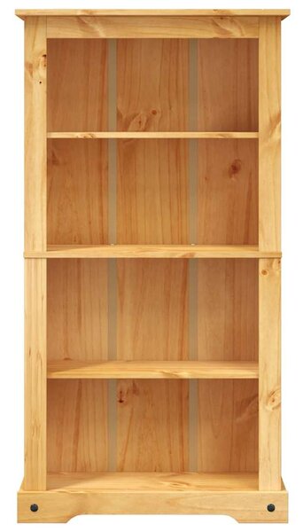 4 szintes Corona-stílusú mexikói fenyő könyvespolc 80x29x150 cm