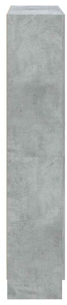 Betonszürke szerelt fa könyvszekrény 82,5 x 30,5 x 150 cm