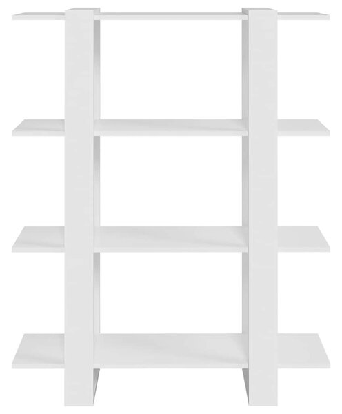 Fehér könyvszekrény/térelválasztó 100x30x123,5 cm