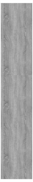 Betonszürke szerelt fa könyvszekrény/térelválasztó 60x30x166 cm
