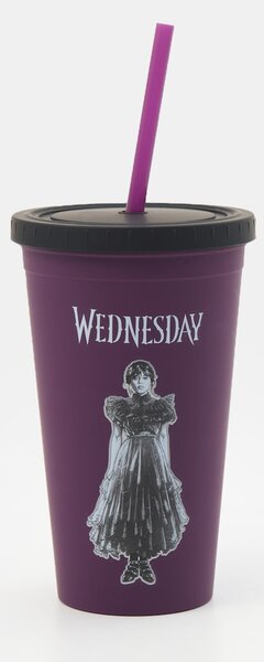 Sinsay - Többször használható pohár szívószállal Wednesday - többszínű