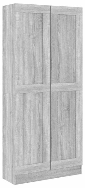 Szürke sonoma színű fa fürdőszobaszekrény 82,5x30,5x185,5 cm