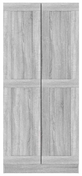 Szürke sonoma színű fa fürdőszobaszekrény 82,5x30,5x185,5 cm
