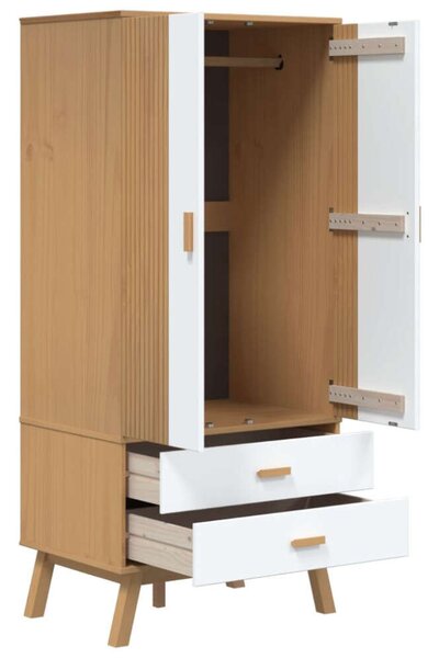 VidaXL OLDEN Fenyőfa Gardrób - 76,5x53x172 cm
