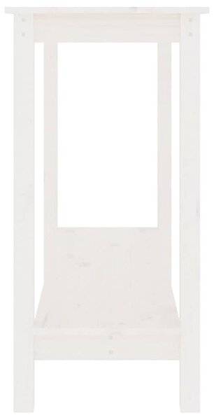 Fehér tömör fenyőfa tálalóasztal 110 x 40 x 80 cm