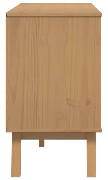 VidaXL OLDEN Tálalószekrény - Tömör Fenyőfa - 114x43x73,5cm