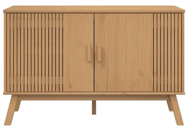 VidaXL OLDEN Tálalószekrény - Tömör Fenyőfa - 114x43x73,5cm