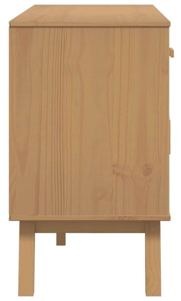 VidaXL OLDEN Tömör Fenyőfa Tálalószekrény - 114x43x73,5 cm