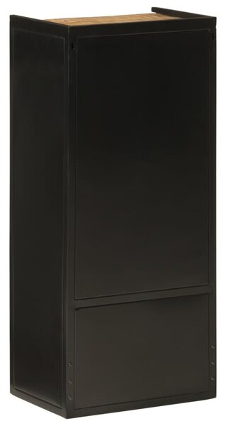 Vas és tömör mangófa fürdőszobai szekrény 40 x 27 x 90 cm