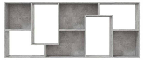 Betonszürke szerelt fa könyvszekrény 67 x 24 x 161 cm
