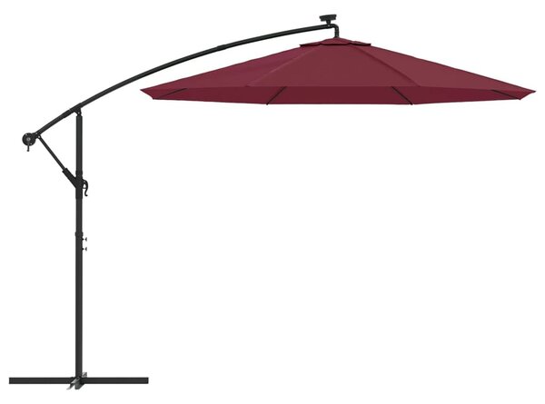 Bordóvörös konzolos napernyőponyva 350 cm