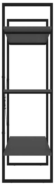 Szürke forgácslap könyvszekrény 100 x 30 x 105 cm