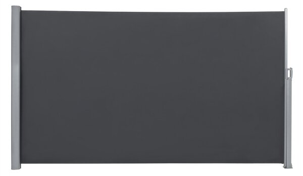 Oldalsó terasznapellenző, belátásgátló, szürke, 280 g/m² 200 x 400 cm
