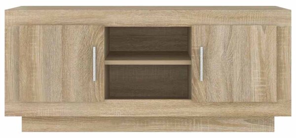 Sonoma tölgyszínű szerelt fa TV-szekrény 102x35x45 cm