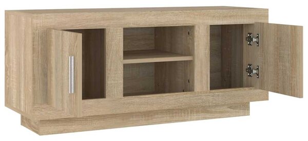 Sonoma tölgyszínű szerelt fa TV-szekrény 102x35x45 cm