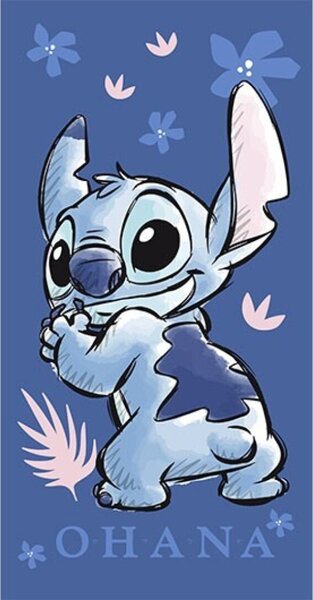 Lilo és Stitch törölköző (Ohana flowers)