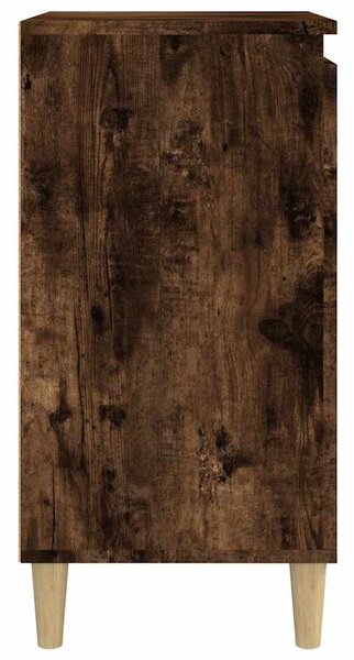 2 db füstös tölgy színű szerelt fa éjjeliszekrény 40x35x70 cm