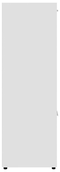 Fehér szerelt fa könyvszekrény 90 x 30 x 90 cm