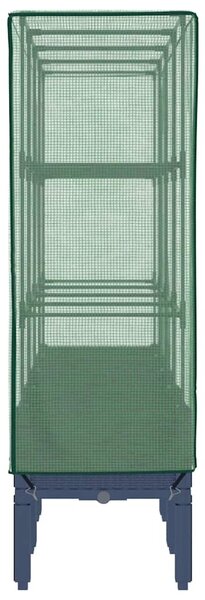 Rattan megjelenésű magaságyás melegháztakaróval 160x40x140 cm
