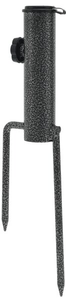 2 db horganyzott acél tüskés napernyő állvány 9 x 35 cm