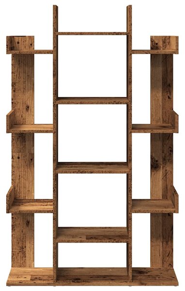 Könyves szekrény Régi fa 86x25,5x140 cm Gépelt fa