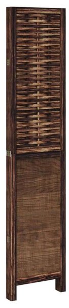 VidaXL 4 Paneles Térelválasztó - 140x180 cm - Sötétbarna