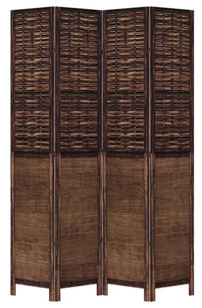 VidaXL 4 Paneles Térelválasztó - 140x220 cm - Sötétbarna
