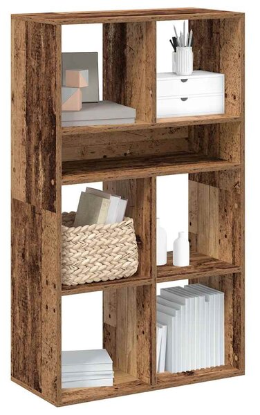 Könyvszekrény antik fa 66x31x112 cm szerelt fa