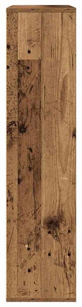 Antik fa színű szerelt fa könyvespolc 89x24x101,5 cm