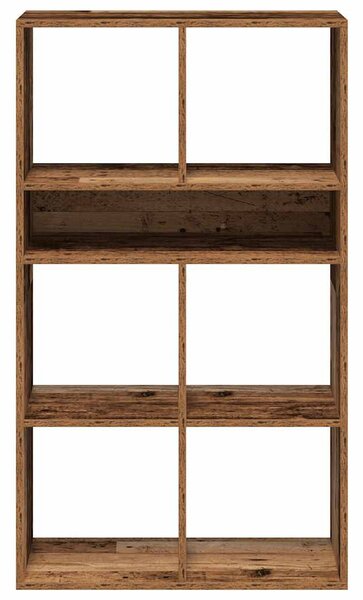 Könyvszekrény antik fa 66x31x112 cm szerelt fa