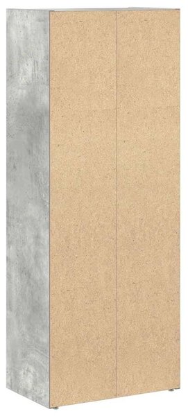 Betonszürke szerelt fa könyvespolc 40x24x102 cm