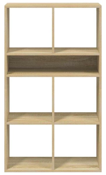 Könyvszekrény sonoma színű 66x31x112 cm szerelt fa