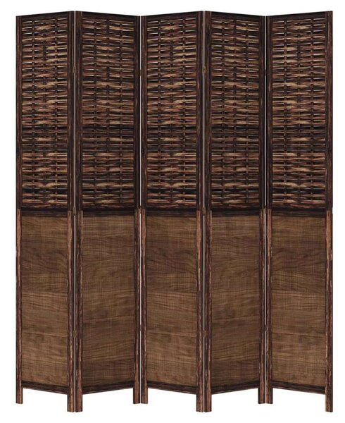 5 Paneles Bambusz Fa Térelválasztó - 175x220cm