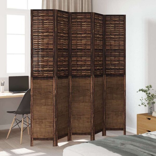 5 Paneles Bambusz Fa Térelválasztó - 175x220cm