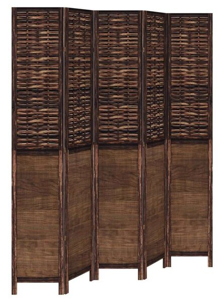 5 Paneles Bambusz Fa Térelválasztó - 175x220cm
