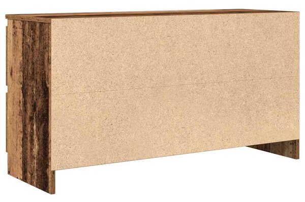 Antik fa színű szerelt fa TV-szekrény 100x35x54 cm