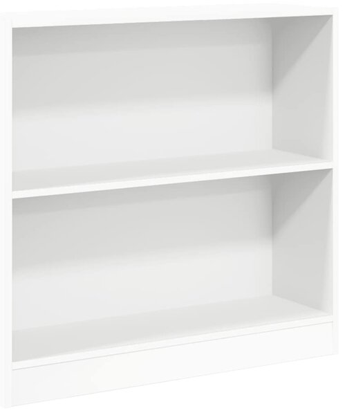 Fehér szerelt fa könyvespolc 80x24x75 cm