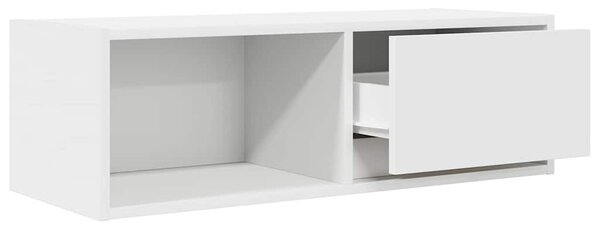 2 db fehér szerelt fa TV-szekrény 80x31x25,5 cm