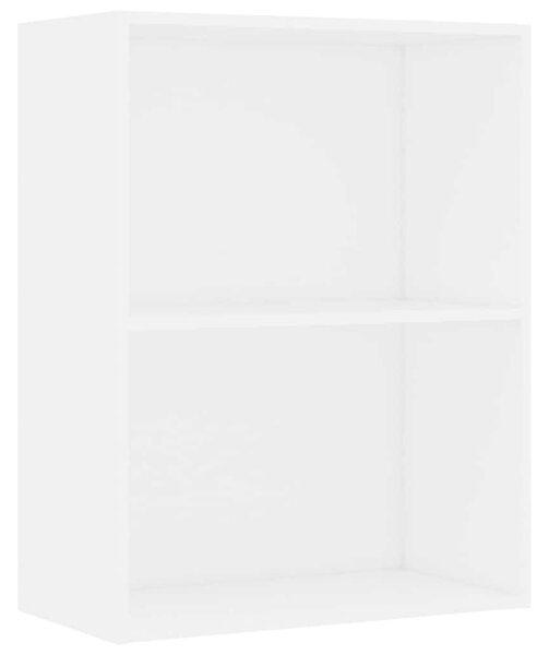 Fehér szerelt fa könyvespolc 60x30x76,5 cm