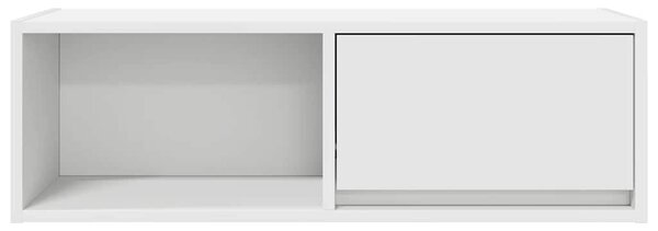 2 db fehér szerelt fa TV-szekrény 80x31x25,5 cm